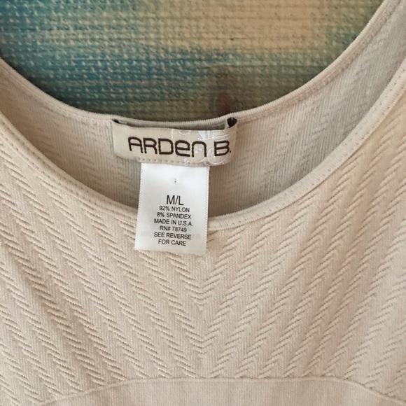 Arden B Cream Texture Tank Dress Open Back  Mini. Never Worn  Size M/L - Picture 6 of 6